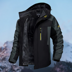 Jaqueta de inverno masculina impermeável resistente ao vento com enchimento leve