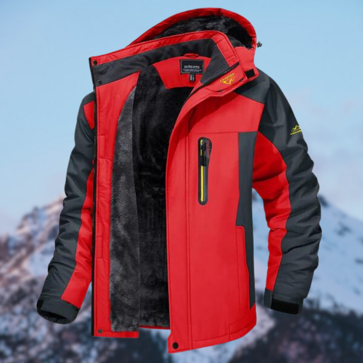 Jaqueta de inverno masculina impermeável resistente ao vento com enchimento leve