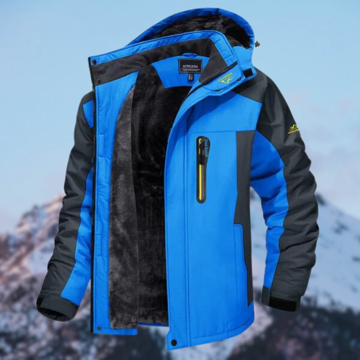 Jaqueta de inverno masculina impermeável resistente ao vento com enchimento leve