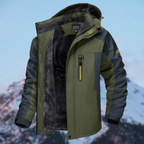Jaqueta de inverno masculina impermeável resistente ao vento com enchimento leve