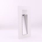 Luz de parede LED embutida com painel perfurado e sensor de movimento, 3W, para corredor e escadas