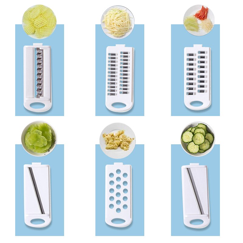 Conjunto de cortador multifuncional 12 em 1 em aço inoxidável, compacto, utensílios de cozinha