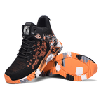 Sapatos de segurança com biqueira de aço e sola antiperforação Kevlar, leves e respiráveis