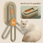 Escova elétrica a vapor 3 em 1 para animais, cuidado e remoção de pelo para cães e gatos
