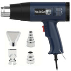 Pistola de calor elétrica industrial 2000W com ecrã LCD digital e temperatura ajustável 60-650°C