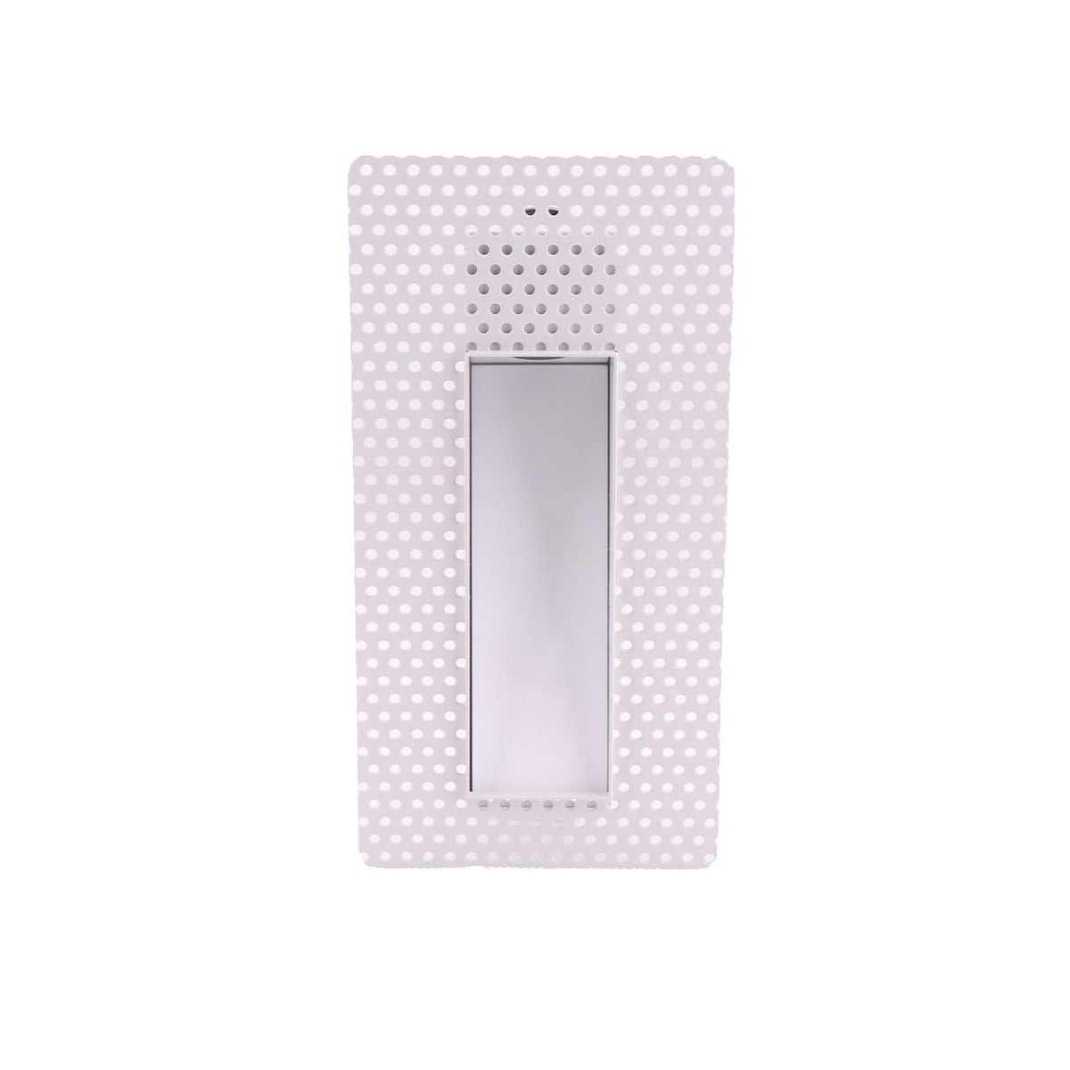 Luz de parede LED embutida com painel perfurado e sensor de movimento, 3W, para corredor e escadas