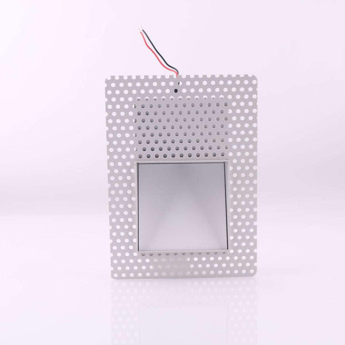 Luz de parede LED embutida com painel perfurado e sensor de movimento, 3W, para corredor e escadas