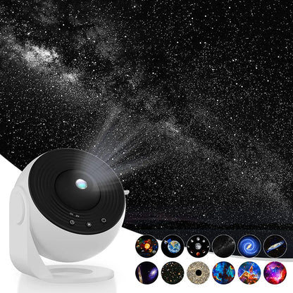 Projetor Galáxia LED 13 modos luz noturna estrelas planetas quarto
