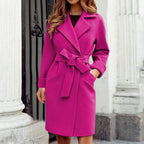 Casaco de inverno feminino colorido estilo marcante para dias frios