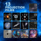 Projetor Galáxia LED 13 modos luz noturna estrelas planetas quarto