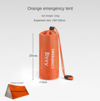 Tenda de sobrevivência Mylar para 2 pessoas resistente ao vento e frio