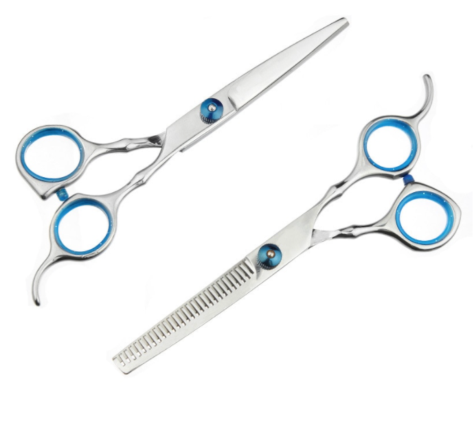 Kit de corte de cabelo profissional 10 peças com tesouras aço inoxidável para uso doméstico