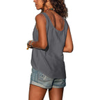 Camisola de alças feminina disponível em várias cores
