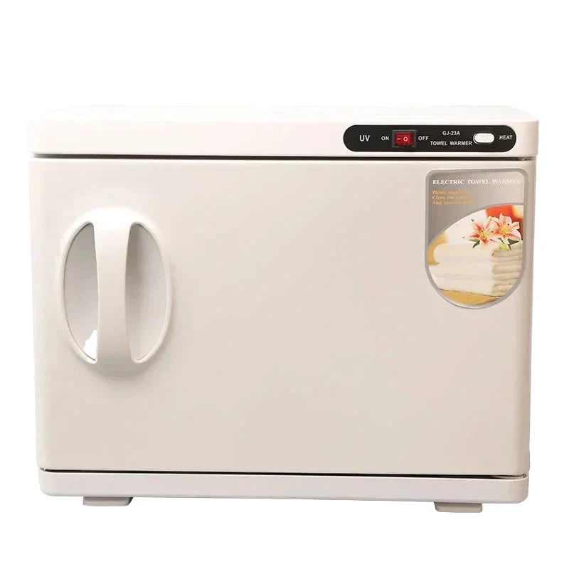 Esterilizador UV 23L com secagem a 70°C para toalhas, biberões e máscaras, cor branca