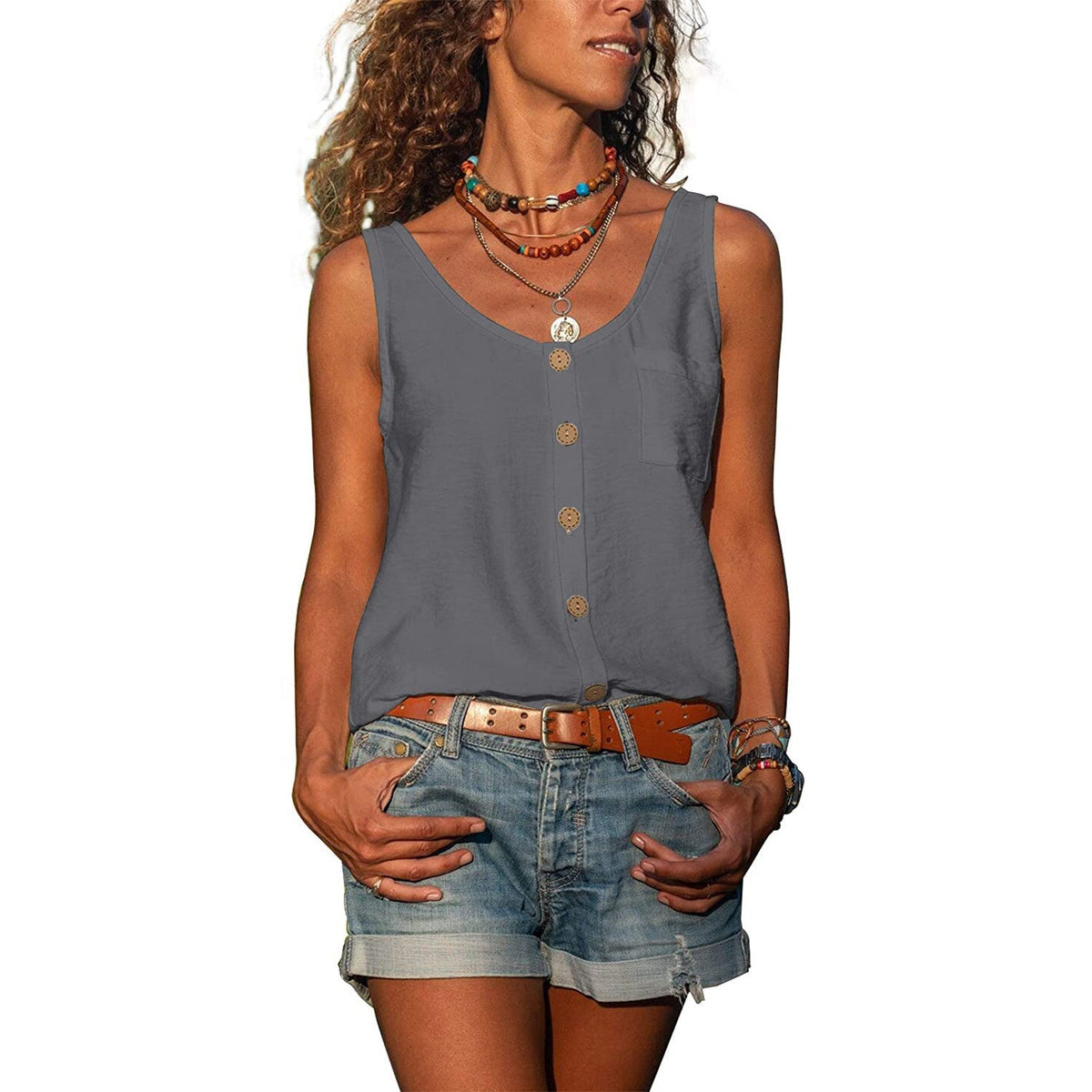 Tank top feminina corte slim respirável em várias cores