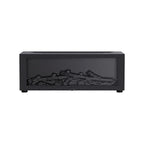 Difusor de aromas 4 em 1 com efeito chama, iluminação 7 cores e timer USB