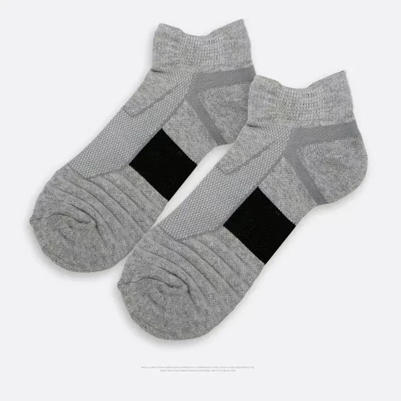 Meias desportivas mesh respirável pack 3 pares com forro atoalhado