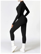 Macacão de inverno feminino com forro fleece e tecido superstretch