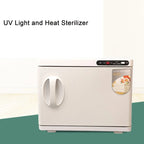Esterilizador UV 23L com secagem a 70°C para toalhas, biberões e máscaras, cor branca