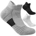 Meias desportivas mesh respirável pack 3 pares com forro atoalhado