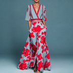 Vestido feminino elegante com mangas, corte lisonjeiro e tecido respirável