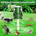 Repelente de animais ultrassônico 360° 3 em 1 para gatos, cães, raposas e roedores