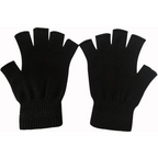 Luvas de tricô sem dedos touchscreen pack 2 para inverno, tecido elástico macio
