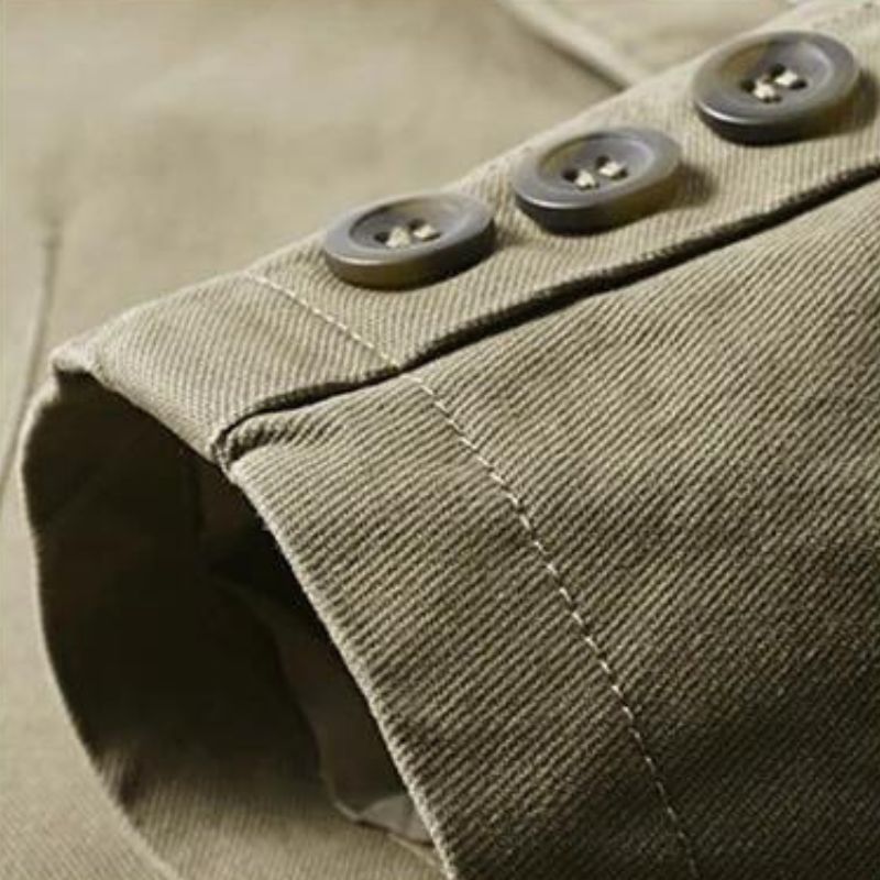 Blazer leve casual masculino corte ajustado disponível em caqui preto e verde militar
