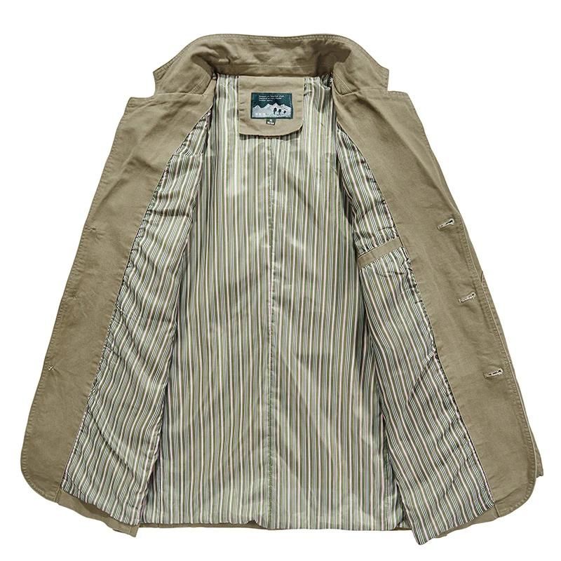 Blazer leve casual masculino corte ajustado disponível em caqui preto e verde militar