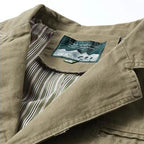 Blazer leve casual masculino corte ajustado disponível em caqui preto e verde militar