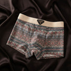 Cuecas boxer masculinas algodão orgânico com painéis de malha respirável