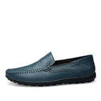 Mocassins de couro masculinos italianos 100% couro legítimo clássico