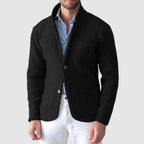 Cardigan masculino tricotado casual caimento moderno