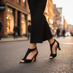 Sapatos ortopédicos de salto femininos respiráveis com suporte traseiro estabilizado