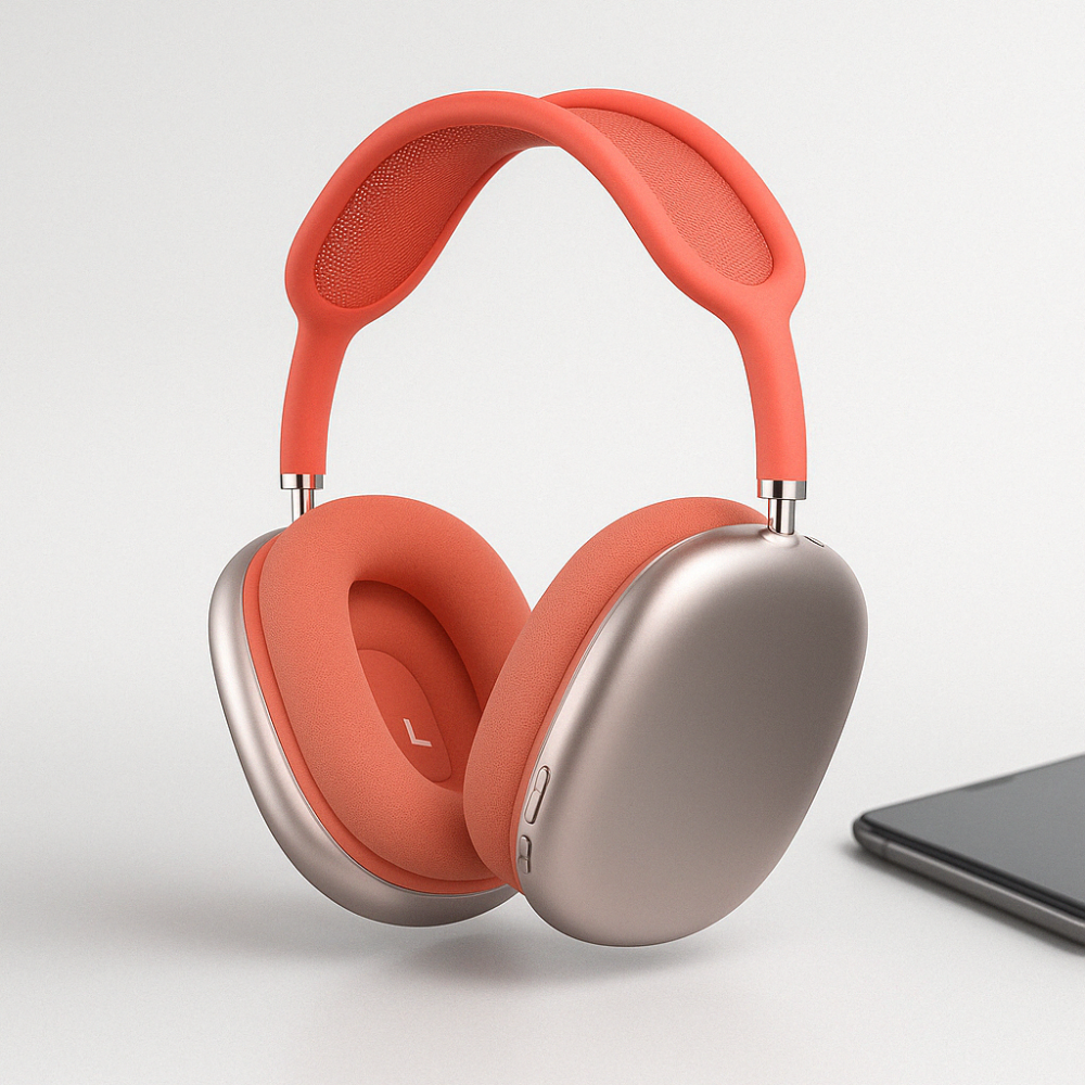 Auscultadores Bluetooth sem fios over-ear com cancelamento de ruído e microfone integrado