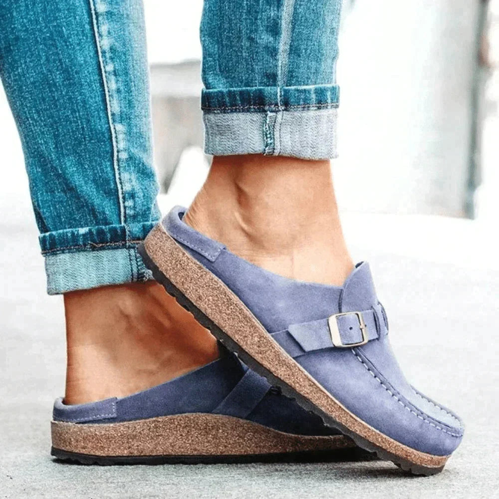 Sandálias femininas ortopédicas de conforto disponíveis em várias cores