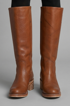Botas ortopédicas femininas cano médio salto bloco biqueira redonda