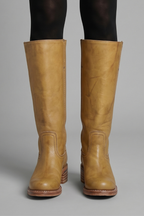 Botas ortopédicas femininas cano médio salto bloco biqueira redonda