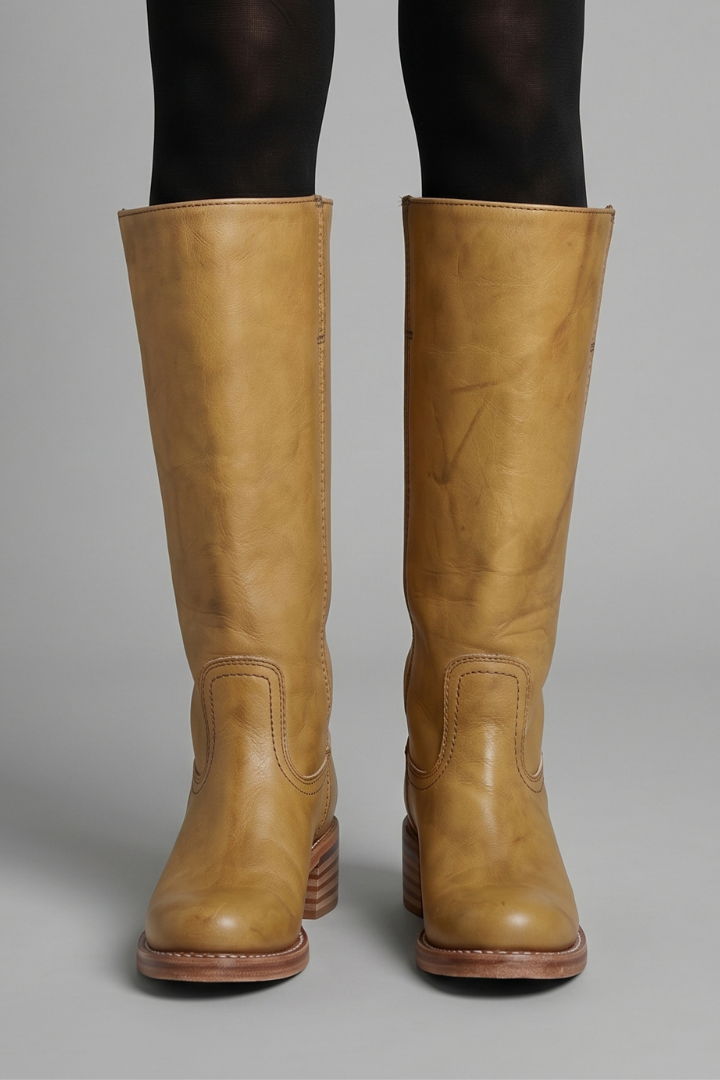 Botas ortopédicas femininas cano médio salto bloco biqueira redonda