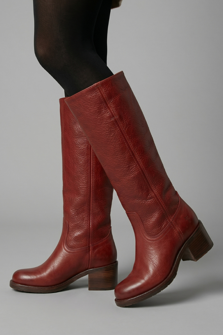 Botas ortopédicas femininas cano médio salto bloco biqueira redonda