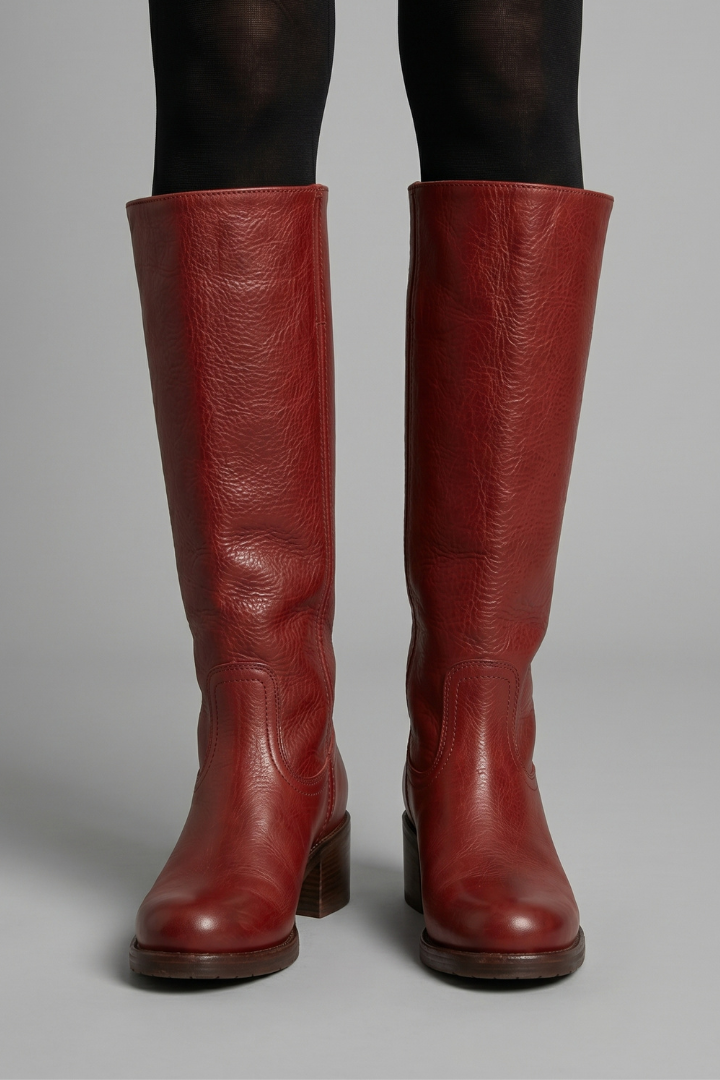 Botas ortopédicas femininas cano médio salto bloco biqueira redonda