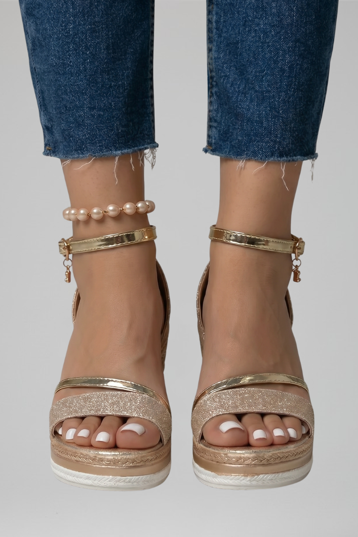 Sandálias ortopédicas femininas almofadadas slip-on biqueira aberta plataforma baixa