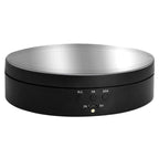 Base giratória elétrica 360° com velocidade ajustável para fotografia de produto