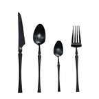 Conjunto de talheres em aço inoxidável 24 peças, elegante e resistente, várias cores