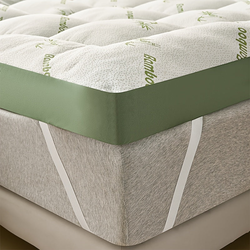 Topper de colchão king size bambu viscose com suporte lombar e efeito refrescante
