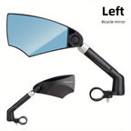 Espelho retrovisor para bicicleta 360° ajustável universal lente convexa pentagonal