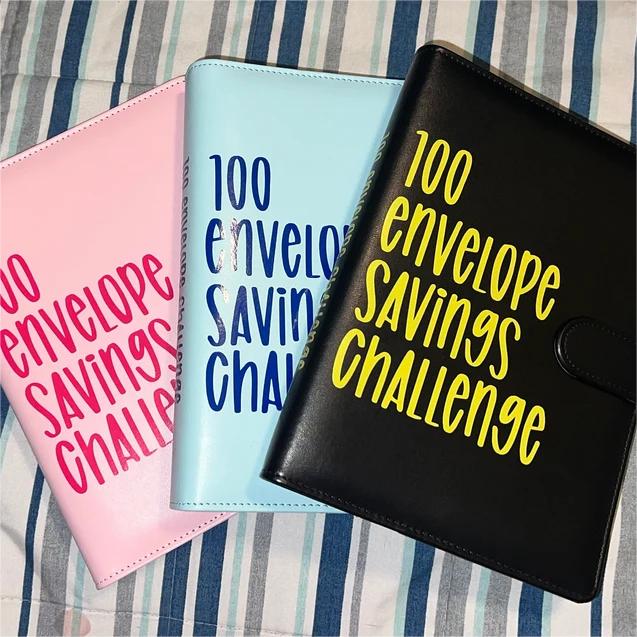 Pasta de Desafio 100 Dias planner de metas A5 colorida e motivacional