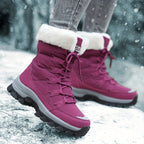 Botas de inverno femininas impermeáveis forradas antiderrapante