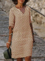 Vestido midi feminino com caimento ajustado e comprimento midi