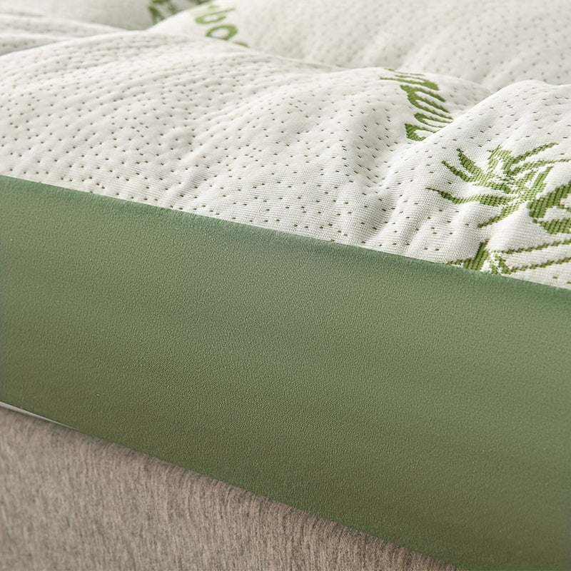 Topper de colchão king size bambu viscose com suporte lombar e efeito refrescante